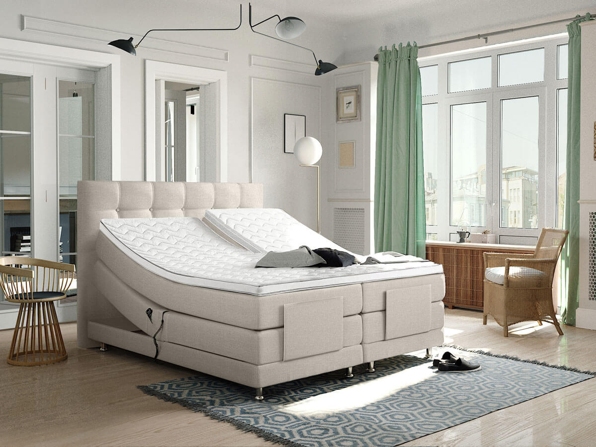 elektrische boxspring Arizona beige 2