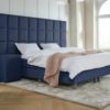 boxspring napoli hoofdbord xxl blauw 2-persoons 4
