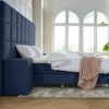 boxspring napoli hoofdbord xxl blauw 2-persoons 6