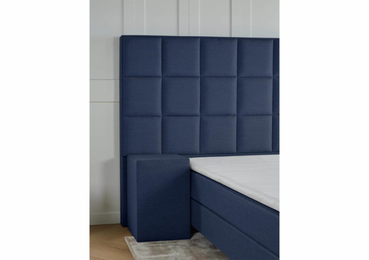 boxspring napoli hoofdbord xxl blauw 2-persoons 9