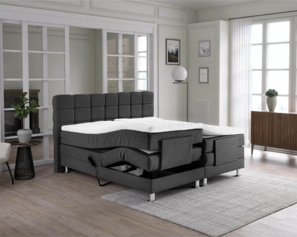 boxspring elektrisch tweepersoons antraciet arizona 2