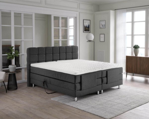 boxspring elektrisch tweepersoons antraciet arizona 3