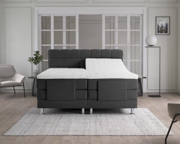 boxspring elektrisch tweepersoons antraciet arizona 4