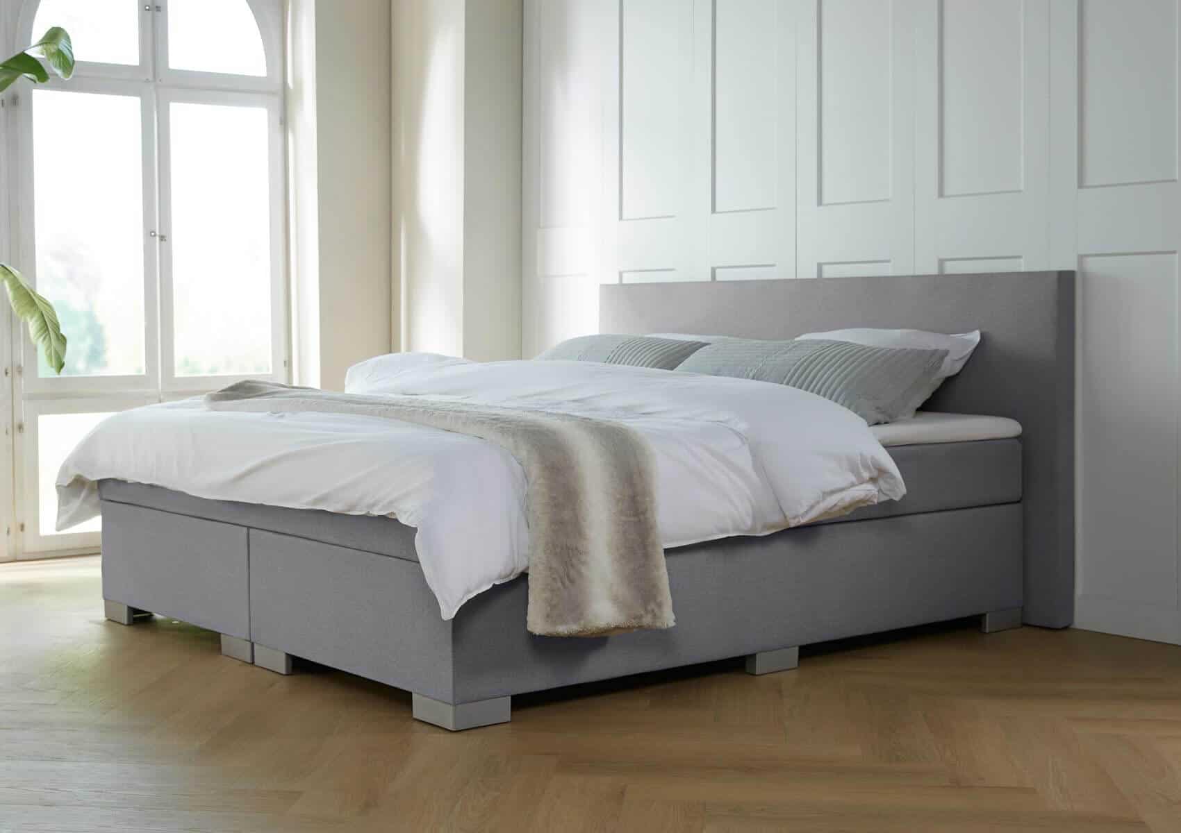 boxspring Nantes grijs 1 matras 4