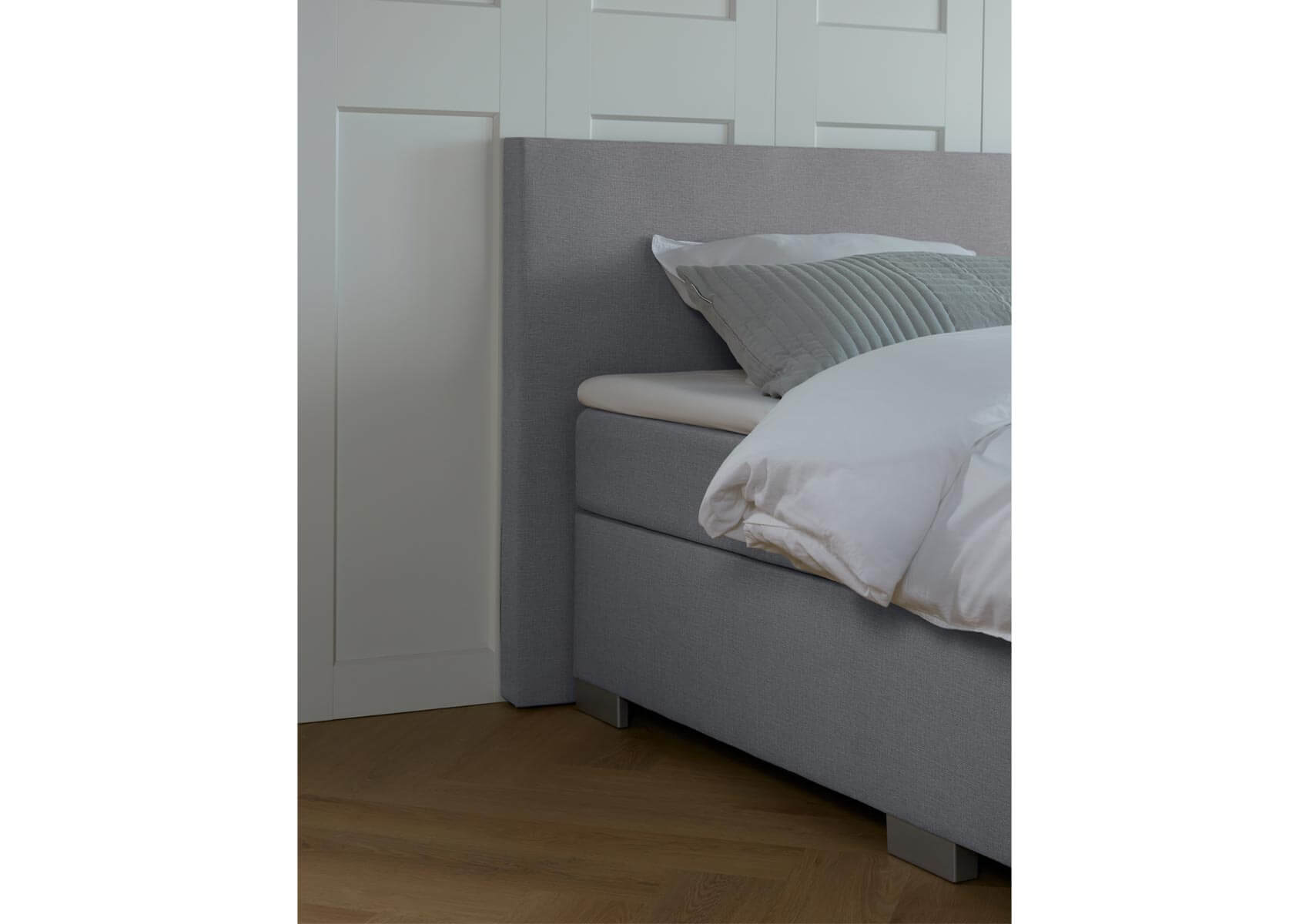 boxspring Nantes grijs 1 matras 8