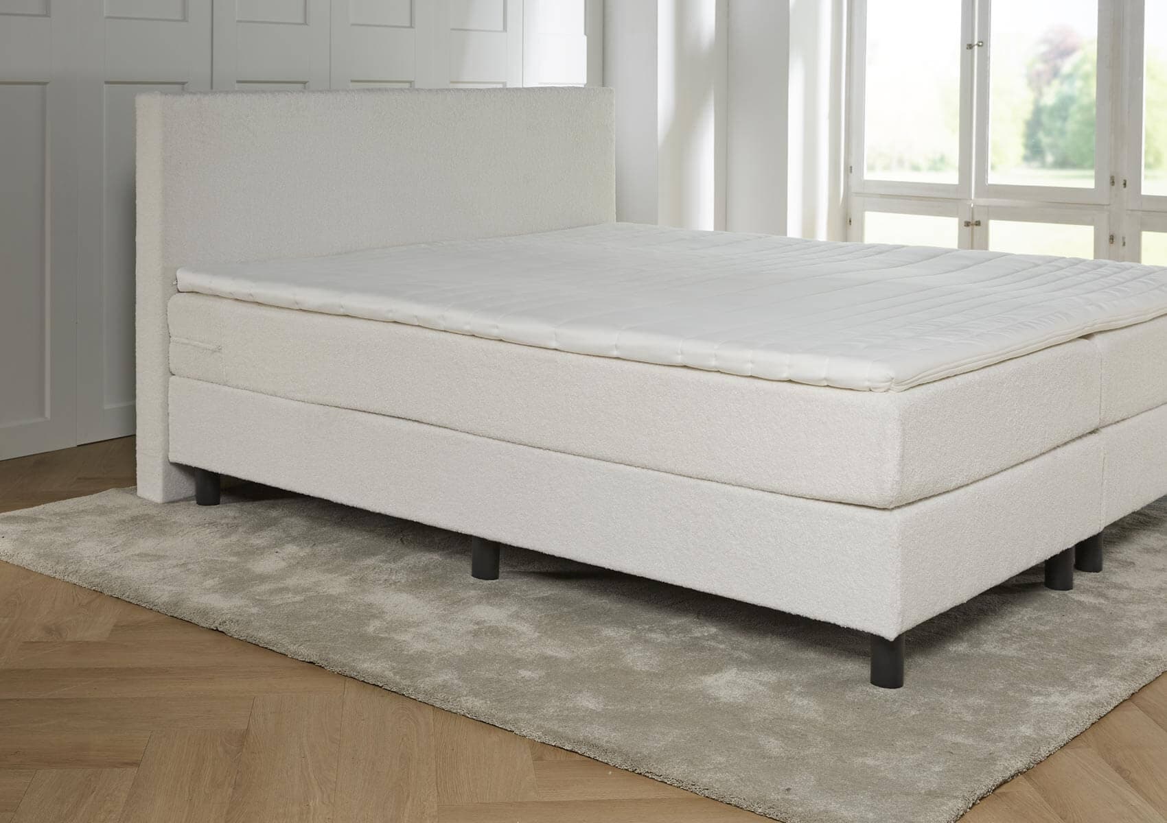 opbergboxsring udine teddy stof wit 9