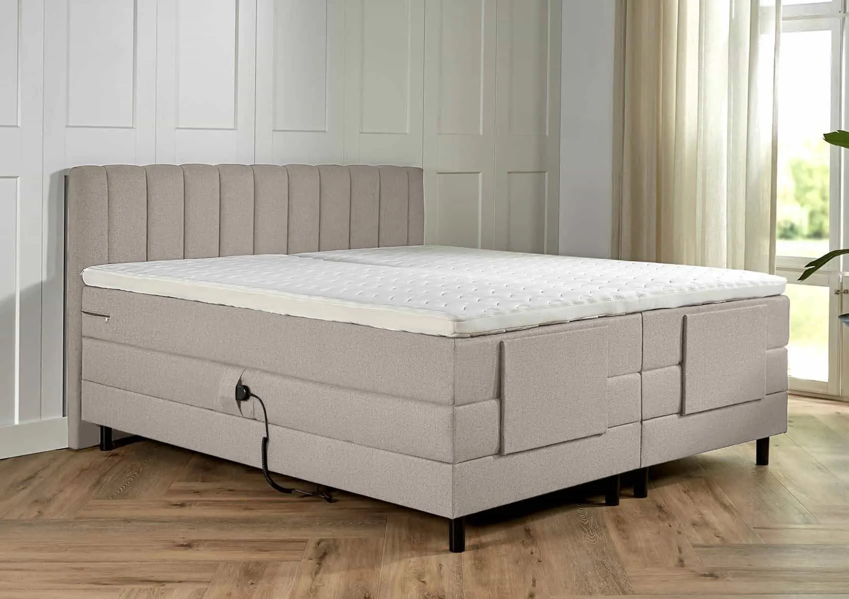 elektrische boxspring verona 2-persoons beige