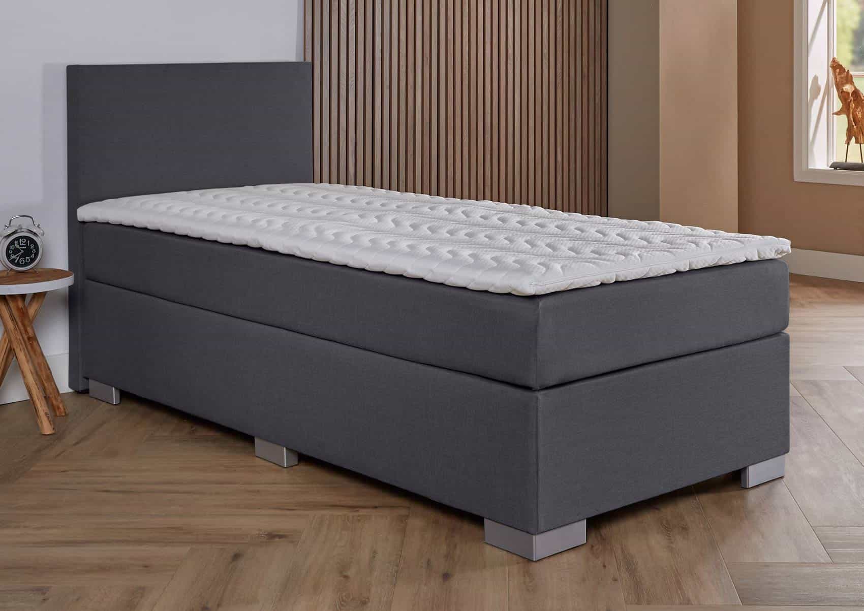 1-Persoons boxspring Cannes antraciet