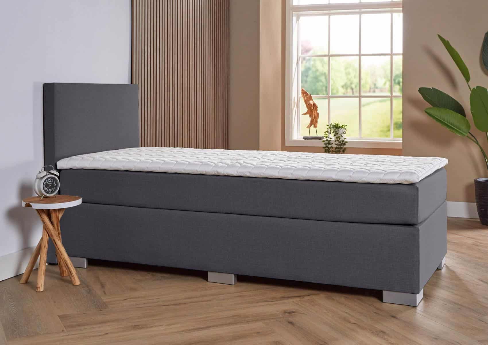 1-Persoons boxspring Cannes antraciet