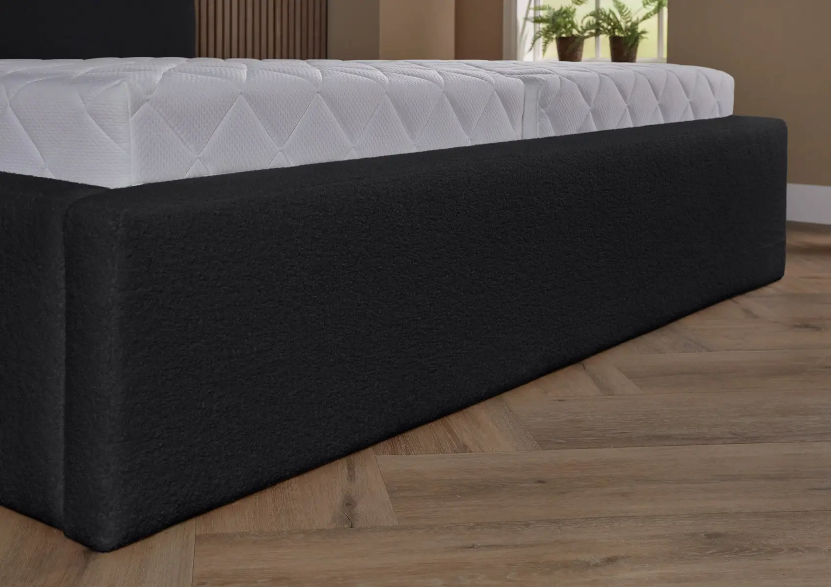 Bedframe Palma Boxspring zwart