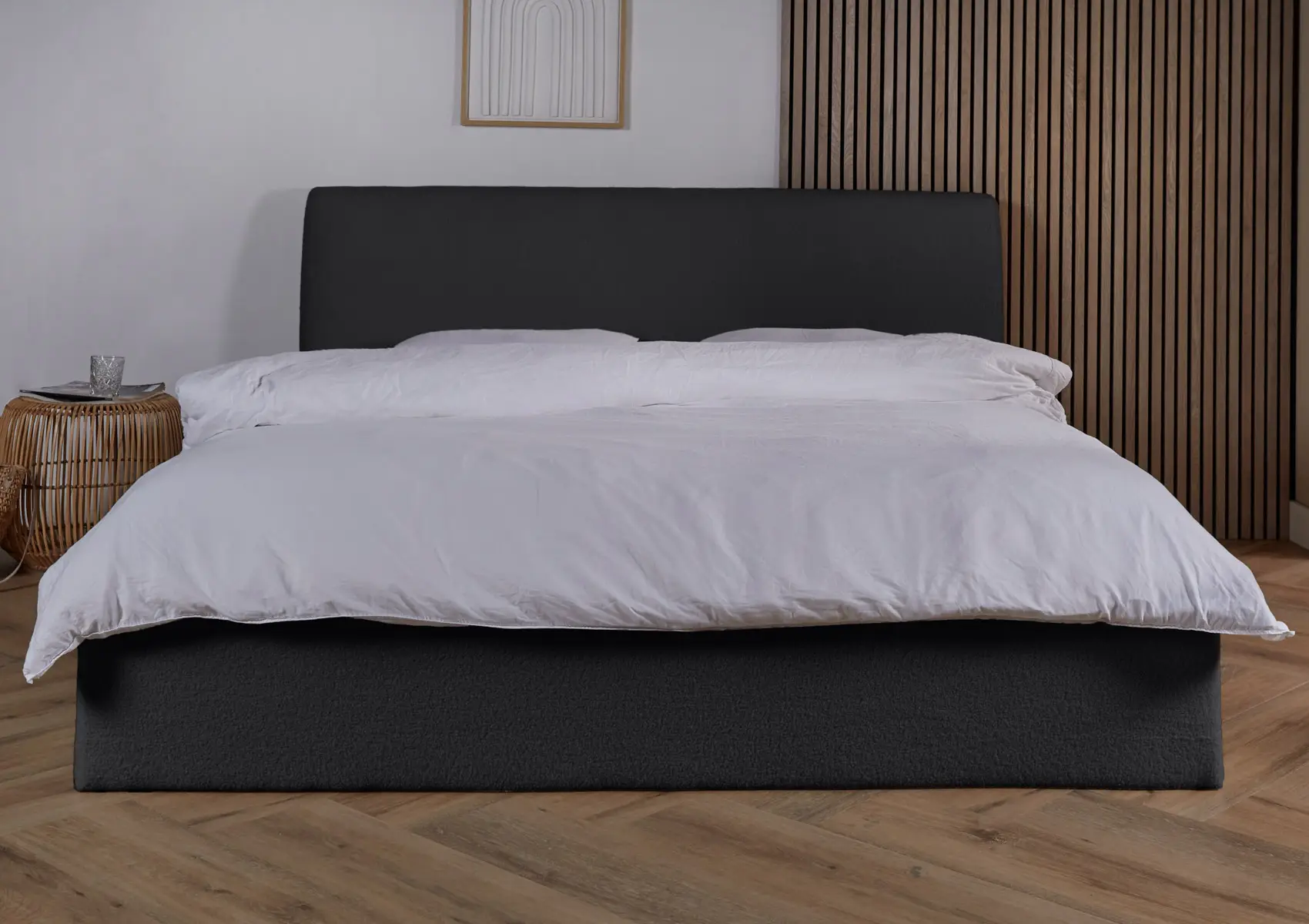 Bedframe Palma Boxspring zwart