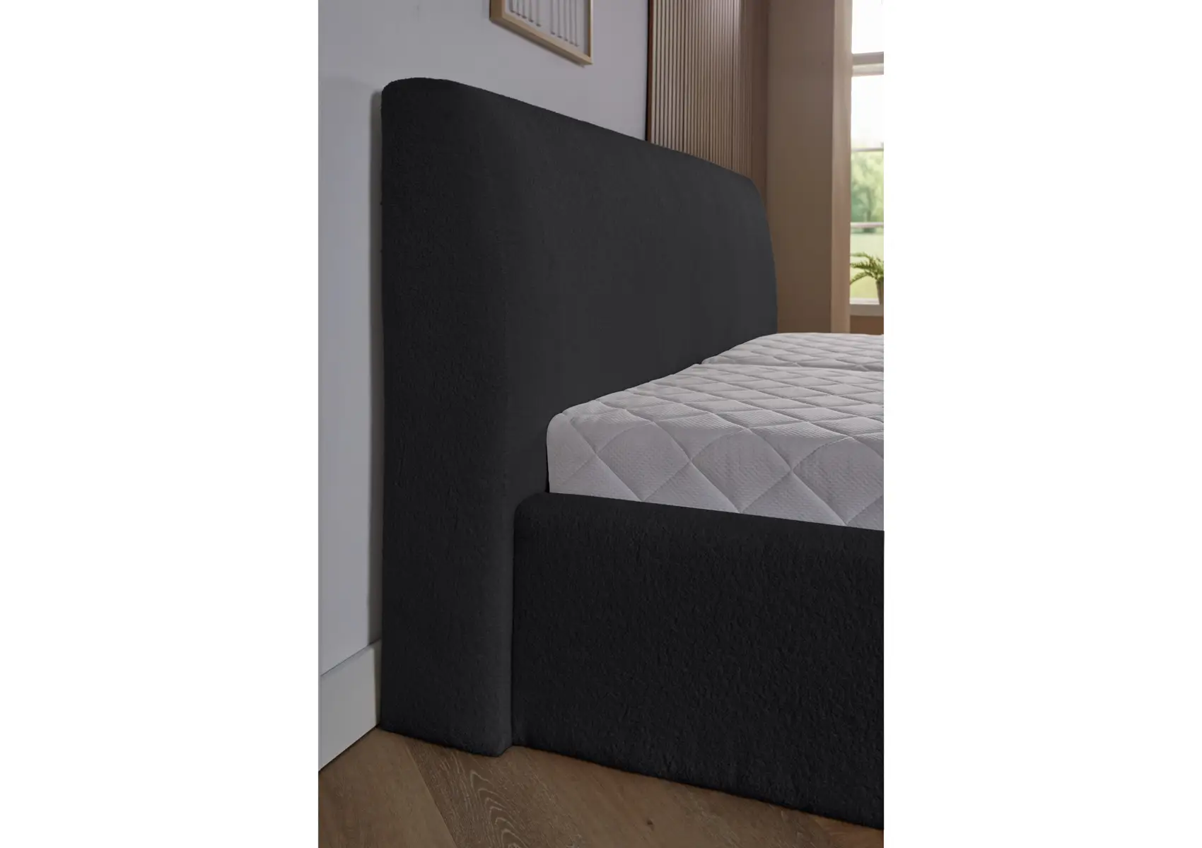 Bedframe Palma Boxspring zwart