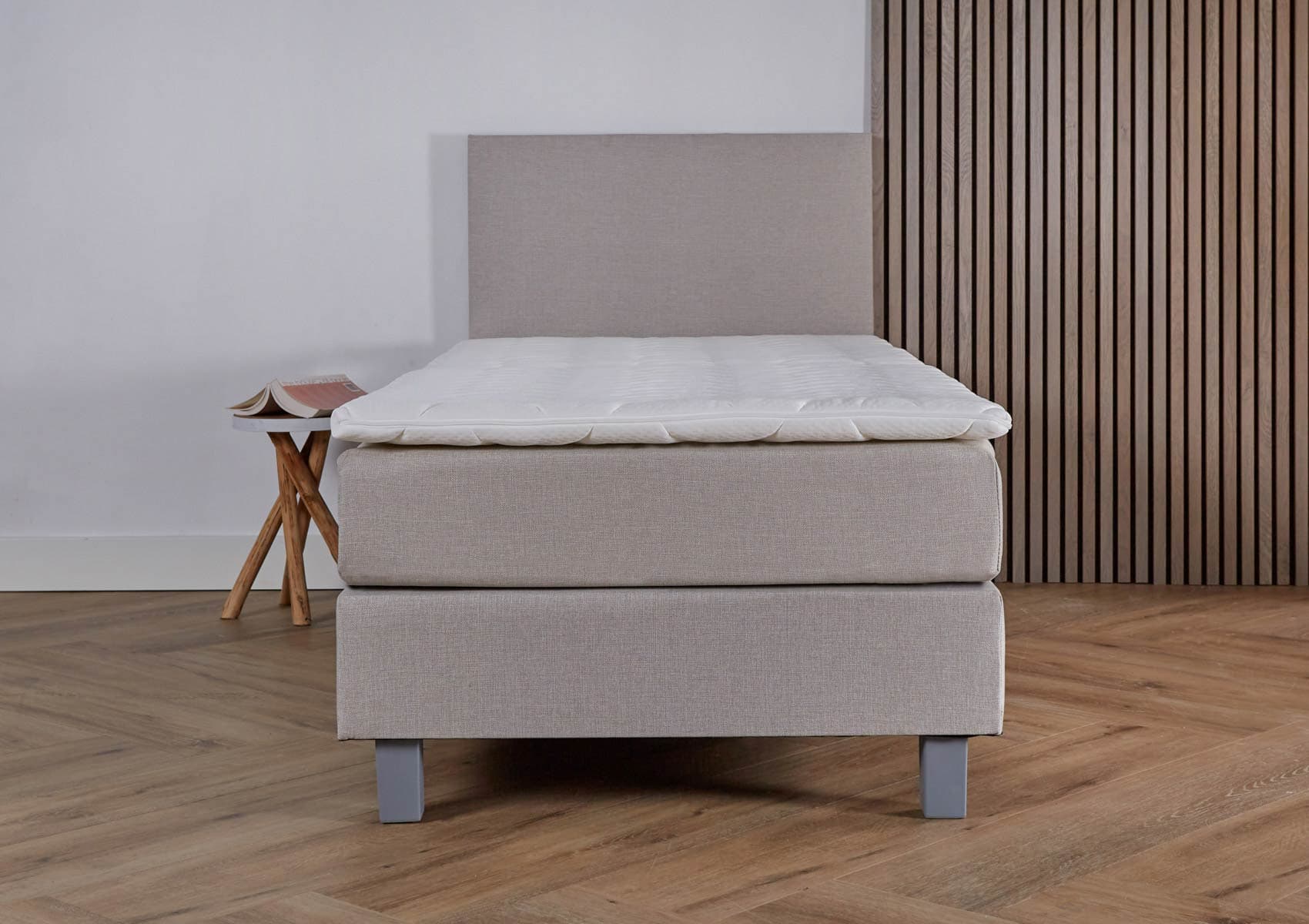 1-Persoons boxspring Pamplona Beige