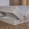 Opberg boxspring Sicilië- 2-persoons-beige