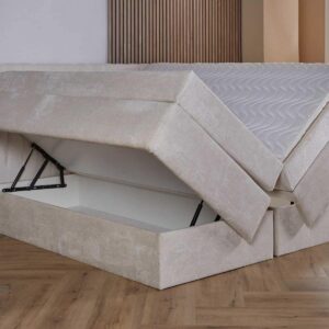 Opberg boxspring Sicilië- 2-persoons-beige