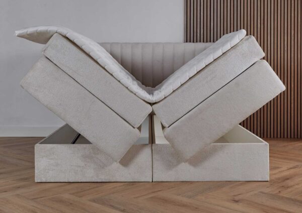Opberg boxspring Sicilië- 2-persoons-beige