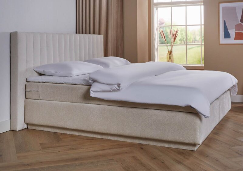 Opberg boxspring Sicilië- 2-persoons-beige
