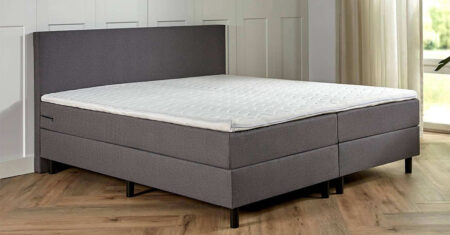 Goedkope tweepersoons boxspring Bilboa antraciet