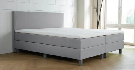 Goedkope tweepersoons boxspring Turijn grijs